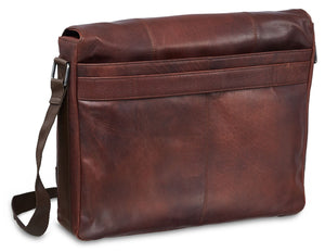 Mancini Buffalo Collection Leather Messenger Bag